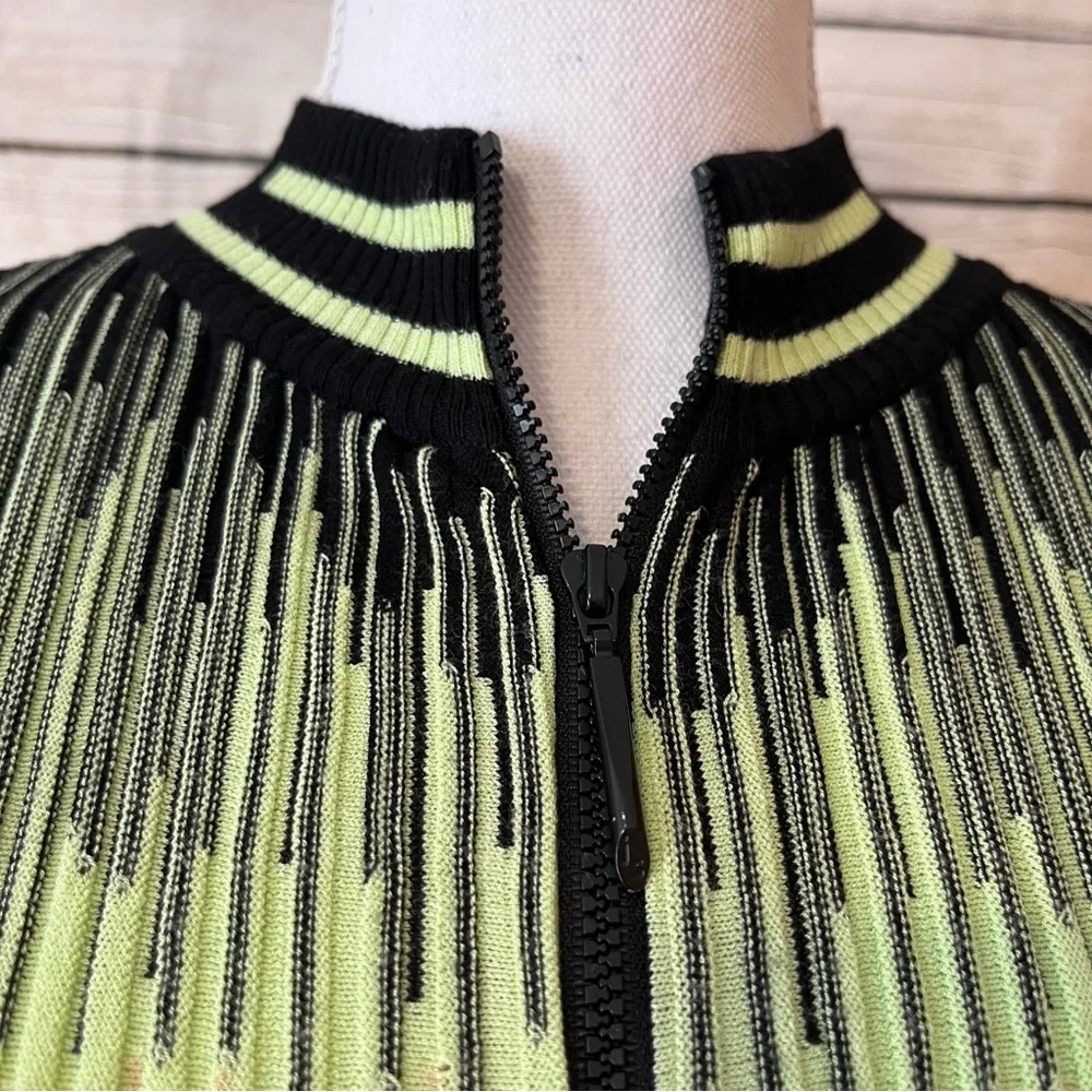 Stretch Zip-Up Sweater Neon Jamie Sadock Sporty - Picture 4 of 8